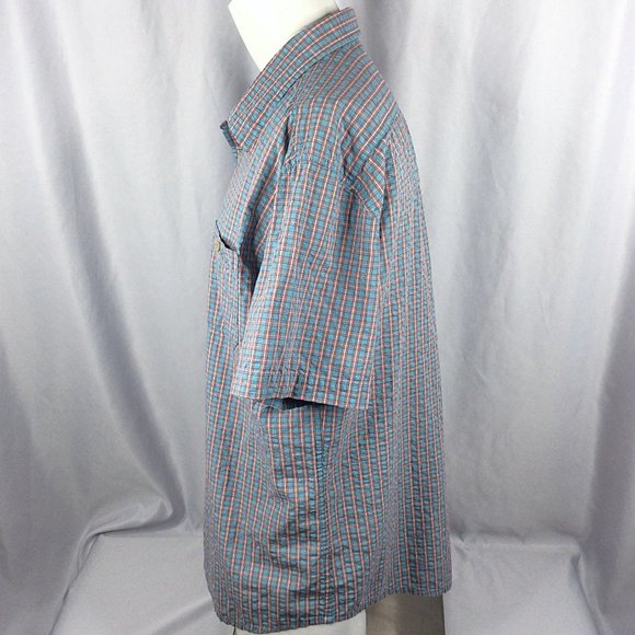 G.H. Bass & Co. Plaid Shirt Mens Size XL Short Sleeve Button Down - Picture 4 of 7